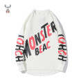 Sublimation newest design wholesale streetwear custom mens crewneck sweatshirt